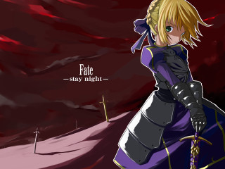 Anime blonde purple dress sword - claire falkenstein free wallpaper