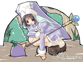 Woman kneeling umbrella bag plant - umbrella free wallpaper