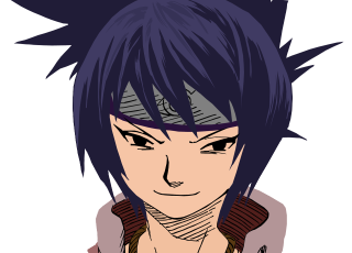 Cartoon shorthair smirk brownjacket bluehair - a brown shirt free wallpaper