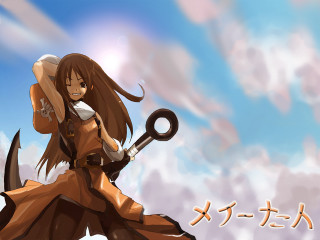 Woman sword hill clouds anime - a sword and a hat free wallpaper for desktop