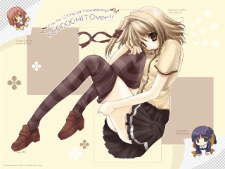 Girl longhair shortskirt sitting blueeyes - a short skirt free wallpaper for desktop