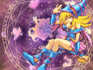 Fantasy magician blonde girl star - fantasy magic free wallpaper