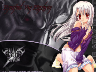 Anime girl white hair wolf - claire falkenstein free wallpaper