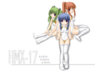Anime girls white leotard 3girls - manga and anime 1 9 9 9 free wallpaper