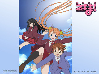 Anime girls flying school uniform - a group of anime girls free wallpaper