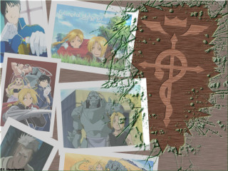 Anime characters table tree sign - a wooden sign free wallpaper