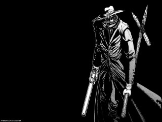 Man hat skis knife black - ben templesmith free wallpaper