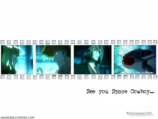 Space cowboy anime green eyes - a film strip free wallpaper