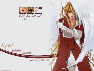Angel girl red dress white - white wing free wallpaper