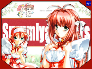 Red haired angel girls white - another girl free wallpaper