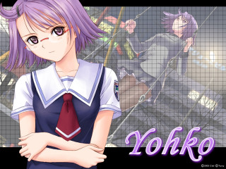 Purple hair girl anime wall - anime character free wallpaper