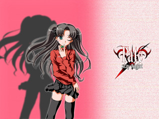 Girl longhair redshirt pinkbackground blackwhite - free neon wallpaper for desktop