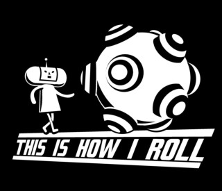 Black white person ball head - head and the words free wallpaper