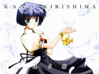 Kano kirishima angel wings blue - a yellow object free wallpaper