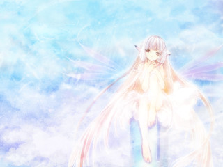 Fairy cloud crossed arms closed - a fairy free wallpaper