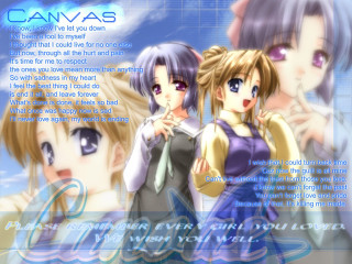 Anime girls blue background eizan - a group of anime girls free wallpaper