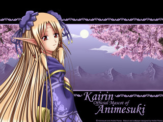 Anime girl blonde purple kimono - a purple dress free wallpaper for desktop