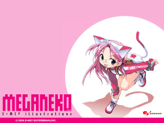 Pink haired girl cat ears 2 - a pink object free wallpaper