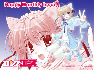 Girl cat ears peace sign - a peace free wallpaper