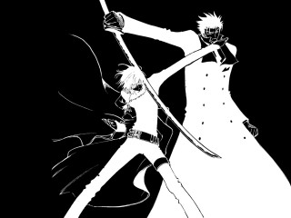 Black and white sword duo - aubrey beardsley free wallpaper