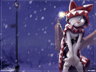 Cat snow hooded ambient occlusion - a scarf free wallpaper