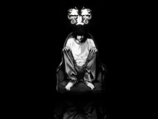 Black white person chair crown - gothic free wallpaper