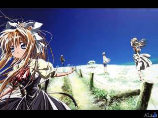 Girl field blue sky multgirls - other girl free wallpaper