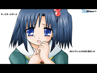 Anime girl blue eyes black 6 - shirt free wallpaper