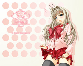 Girl blonde blueeyes polka dots - anime free wallpaper for desktop