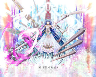 Anime sword girl pinkhair blueeyes - a sword and a sword free wallpaper for desktop