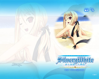 Beach woman bikini summer smile - underneath free wallpaper