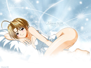 Woman bed blue star sky - a bed free wallpaper