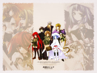 Anime group ribbon characters shana - a red ribbon free wallpaper for desktop