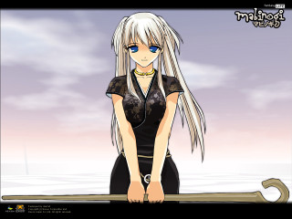 White hair skateboard sky outdoors - long white hair free wallpaper