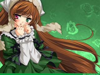 Alice girl green eyes long - green eye free wallpaper