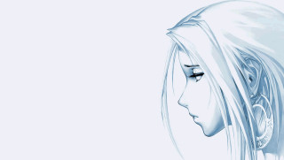 Gothic portrait woman longhair noserings - a drawing of a woman free wallpaper