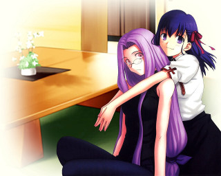 Anime couple room flower vase - purism free wallpaper for desktop