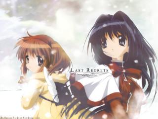 Last regrets anime girls snow - a snowy scene free wallpaper