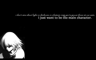 Anime quote girl knife black - darkness free wallpaper