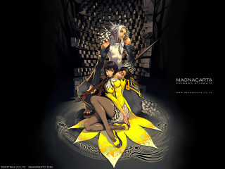 Yellow flower fantasy album cover - a couple of women free wallpaper