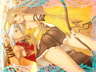 Anime couple hug swirls waves - rossdraw global illumination free wallpaper