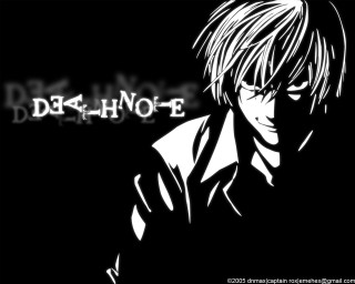 Blonde man death note gothic - white letter free wallpaper