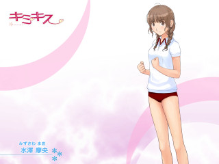 Girl brown eyes braided uniform - a short skirt free wallpaper