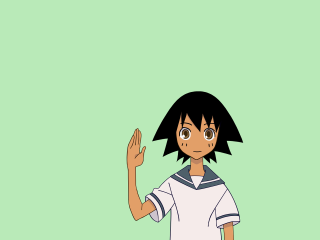 Cartoon girl black hair white 2 - americo makk free wallpaper for desktop