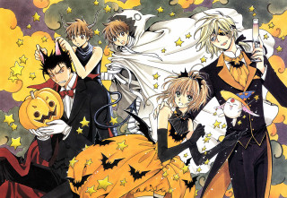 Anime halloween characters pumpkins ghost - a ghost free wallpaper