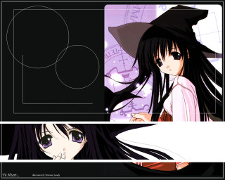 Girl black hair witch hat - a black hat free wallpaper