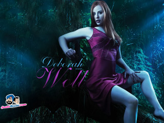 Purple dress woman woods blue - a purple dress free wallpaper for desktop