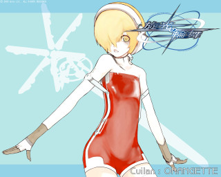 Woman red dress blonde hair 2 - a drawing of a woman free wallpaper