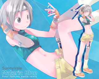 Yuffie kisaragi fantasy portrait girls - a short skirt holding free wallpaper