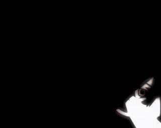 White cat hologram menacing illusion - its eye free wallpaper